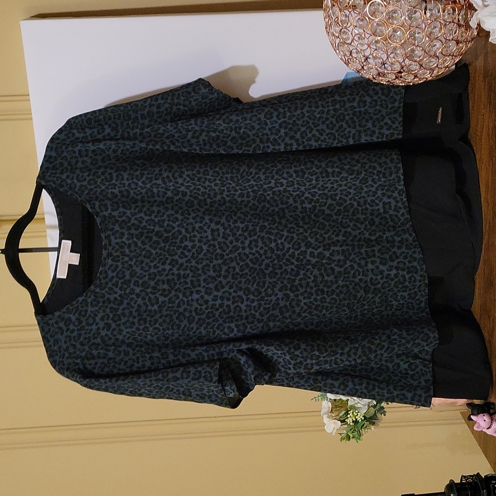 Michael Kors Plus Size Cheetah Top
